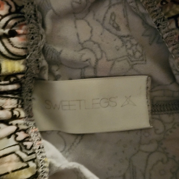 SWEETLEGS Leggings, Floral Pattern, Size 2-12, EUC - Picture 2 of 4